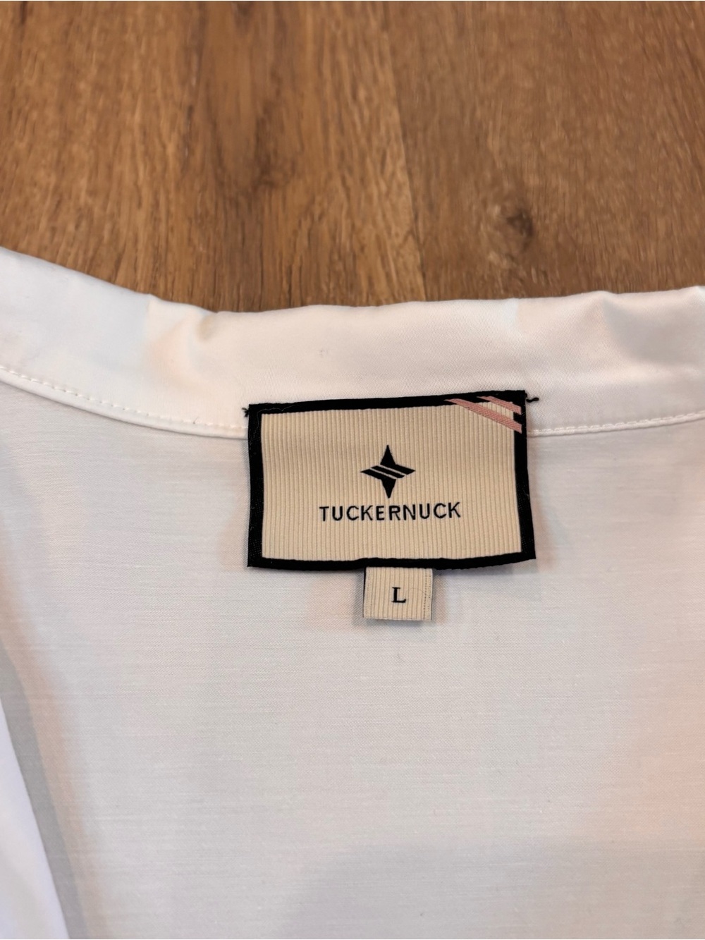 Tuckernuck Women’s Blanc Willow 3/4 Sleeve Pearl Button Blouse White Size L - Picture 5 of 8